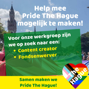 Vacatures vrijwillig fondsenwerver encontent creator Pride The Hague