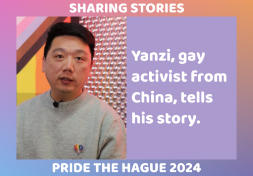 Storyteller Yanzi, gay activist uit China, vertelt zijn verhaal.