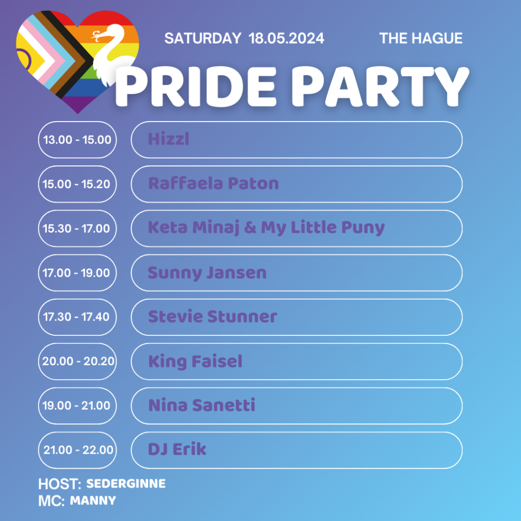 Pride The Hague Party Programmering | 18 mei, Koekamp
